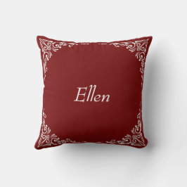 Personalized Modern Elegant Typography Name Kissen