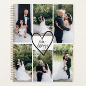 Personalized Modern Elegant Wedding Photo Planer (Vorderseite)