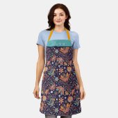 Personalized Modern Floral Apron Schürze (Getragen)