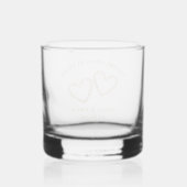Personalized Modern Gold 10th Wedding Anniversary Whiskyglas (Rückseite)