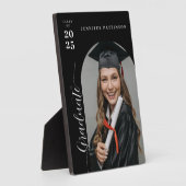 Personalized Modern Graduation Photo  Fotoplatte (Seite)