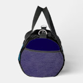 Personalized modern letters Blue black grey Duffle Bag (Rechts)