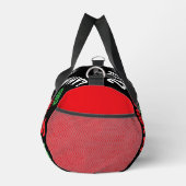 Personalized modern letters Red Black Green Teens Duffle Bag (Rechts)
