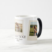 Personalized, Modern, Minimalist, Fun Photo Verwandlungstasse (VorderseiteRechts)