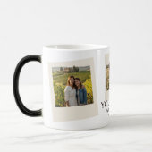 Personalized, Modern, Minimalist, Fun Photo Verwandlungstasse (Links)