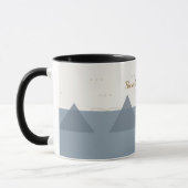 Personalized Modern Mountain Adventure Two-Tone Co Tasse (Links)