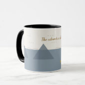Personalized Modern Mountain Adventure Two-Tone Co Tasse (Vorderseite Links)