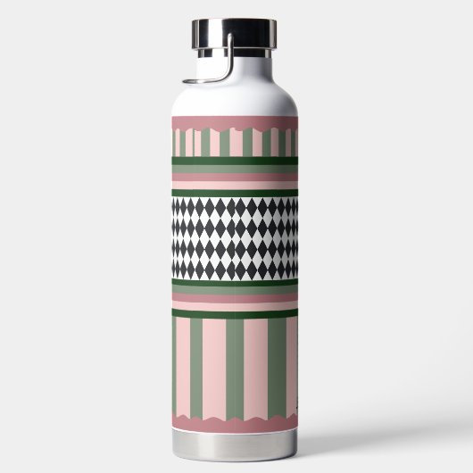 Personalized Modern Pattern Trinkflasche (Rechts)