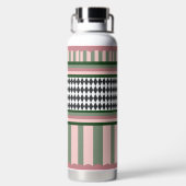 Personalized Modern Pattern Trinkflasche (Rückseite)