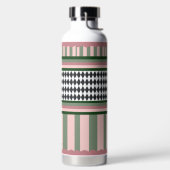 Personalized Modern Pattern Trinkflasche (links)