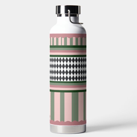 Personalized Modern Pattern Trinkflasche (links)