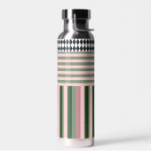 Personalized Modern Pattern Water Bottle Trinkflasche (Links)