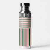 Personalized Modern Pattern Water Bottle Trinkflasche (Rechts)