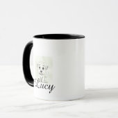 Personalized Modern Pet Mug With Minimal Typograph Tasse (Vorderseite Links)