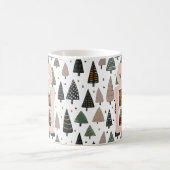 Personalized Modern Pink Christmas Gift Box Photo Kaffeetasse (Mittel)