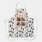 Personalized Modern Pink Christmas Schürze (Vorderseite)