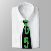Personalized modern random letters green black krawatte (Gebunden)