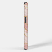 Personalized Modern Rose Quartz Marble Gold Case-Mate iPhone Hülle (Rückseite / Rechts)