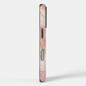 Personalized Modern Rose Quartz Marble Gold Case-Mate iPhone Hülle (Rückseite / Rechts)