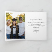 Personalized Modern School College Graduation  Karte (Innenseite)