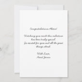 Personalized Modern School College Graduation  Karte (Rückseite)