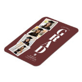 Personalized Modern School College Graduation Magnet (Linke Seite)
