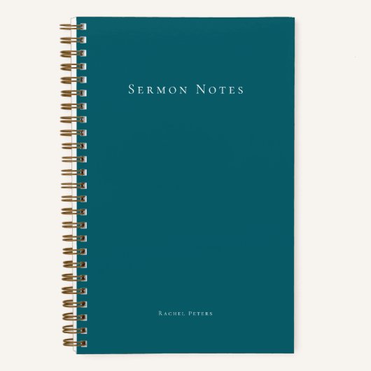 Personalized Modern Sermon Church Notizblock (Vorderseite)