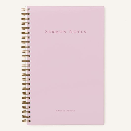 Personalized Modern Sermon Church Notizblock (Vorderseite)