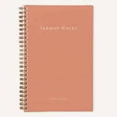 Personalized Modern Sermon Church Notizblock (Vorderseite)