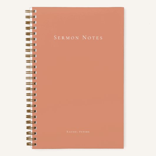 Personalized Modern Sermon Church Notizblock (Vorderseite)