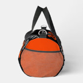 Personalized modern text beautiful orange black duffle bag (Rechts)