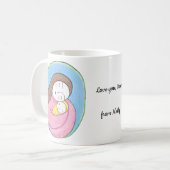 Personalized Mom and Baby Mothers Day gift  Kaffeetasse (Vorderseite Links)