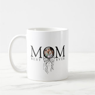 Personalized Mom Best Ever Photo Kaffeetasse
