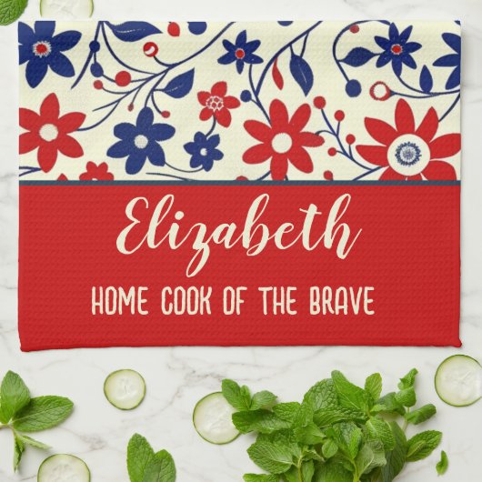 Personalized Mom Cook Kitchen Set Geschirrtuch (Gefaltet)