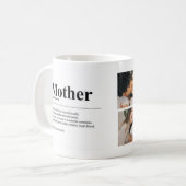 Personalized Mom Definition Photo Mug Kaffeetasse (Vorderseite Links)