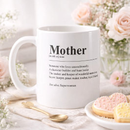 Personalized Mom Definition Photo Mug Kaffeetasse