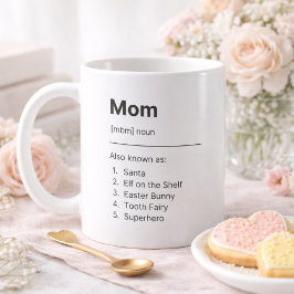 Personalized Mom Definition Photo Mug Kaffeetasse