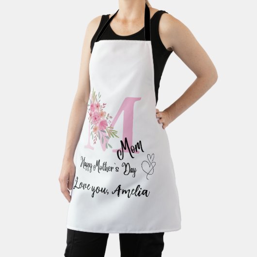Personalized Mom Initial Apron Schürze (InSitu)