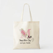 Personalized Mom Initial Tote Bag Tragetasche (Vorne)