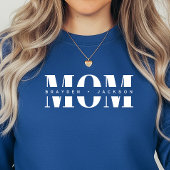 Personalized MOM Kids’ Names, Modern Chic Mom Gift Sweatshirt