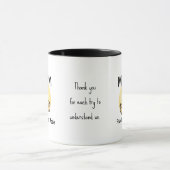 Personalized "Mom Mode" Funny Yoga Giraffe Coffee  Tasse (Zentrum)