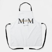 Personalized Mom Name Est Year Apron Gift Schürze (Vorderseite)