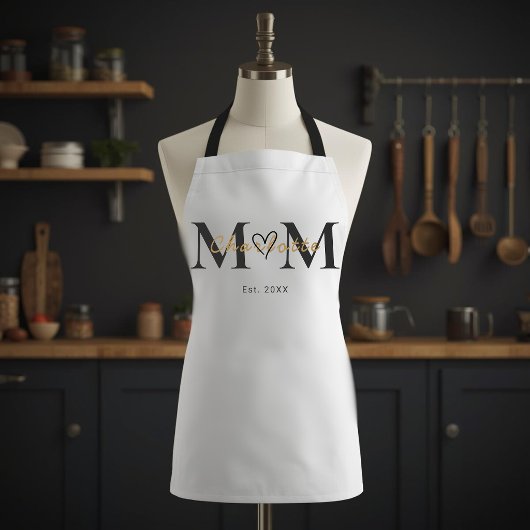 Personalized Mom Name Est Year Apron Gift Schürze