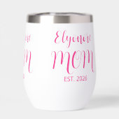 Personalized Mom Name Established Pink Script  (Rückseite)