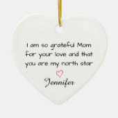 Personalized Mom North Star Custom Keramik Ornament (Vorne)