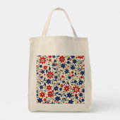 Personalized Mom Patriotic Wildflower Market Tragetasche (Rückseite)