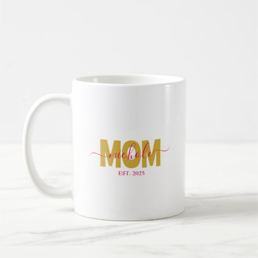 PERSONALIZED MOM TO BE KAFFEETASSE (Links)