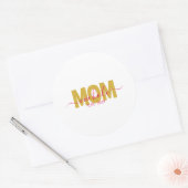 PERSONALIZED MOM TO BE RUNDER AUFKLEBER (Umschlag)