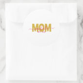 PERSONALIZED MOM TO BE RUNDER AUFKLEBER (Tasche)