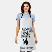 Personalized Mom Typography Apron Schürze (Getragen)
